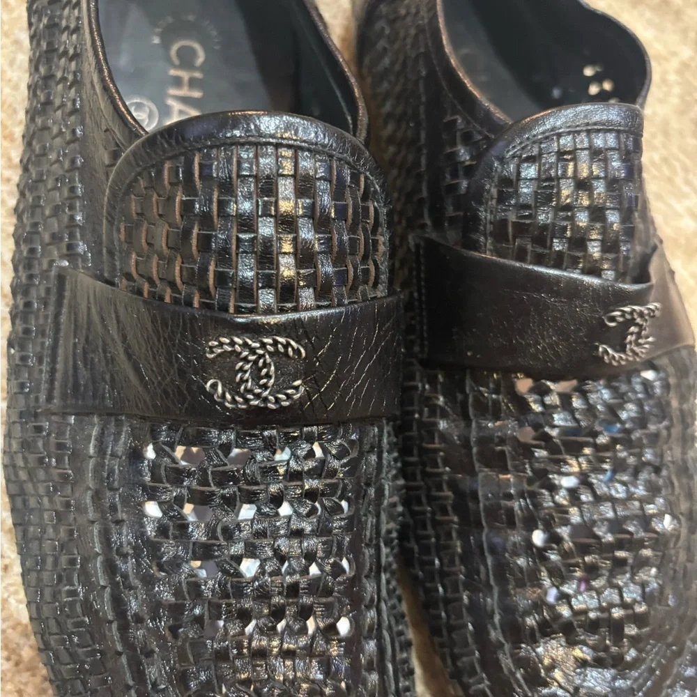 Chanel Black Loafers for Women size 38 1/2 - Picture 4 of 8